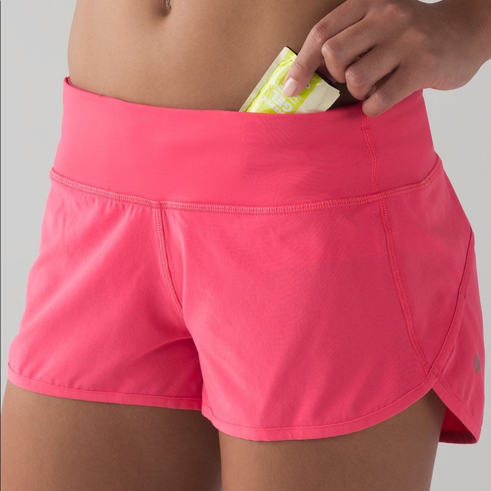 Lululemon speed short hot pink size 4 2.5” inseam